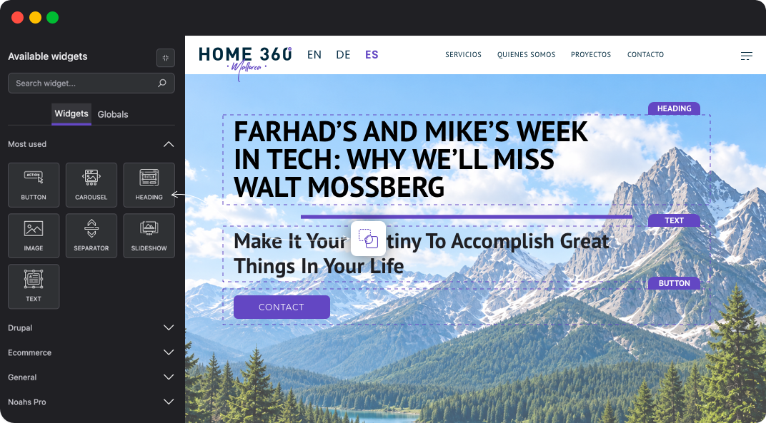 Banner noahs builder