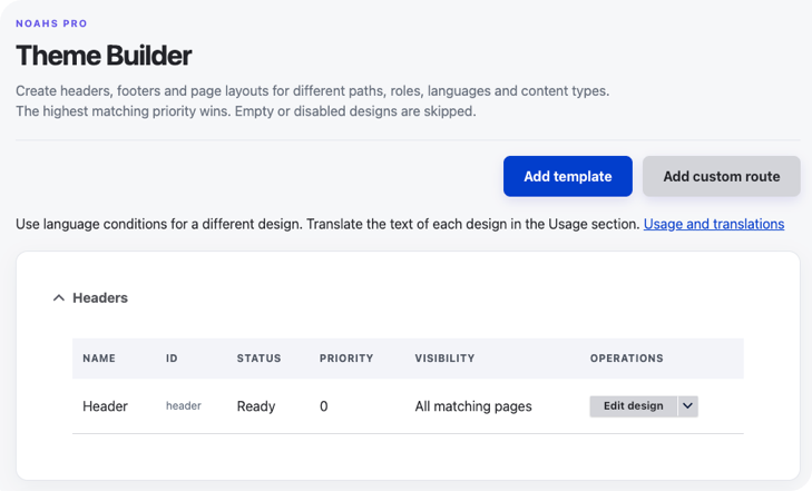 thene builder noahs drupal