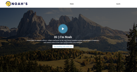 Image with link leading to Noah's Page Builder's live demo