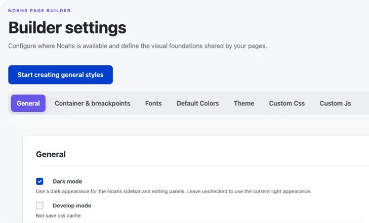 Drupal noahs custom settings